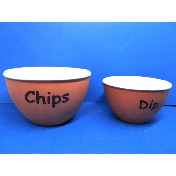 Val Do Sol Portugal Nesting Bowls Set of 2 Chips & Dip - Picture 7 of 12